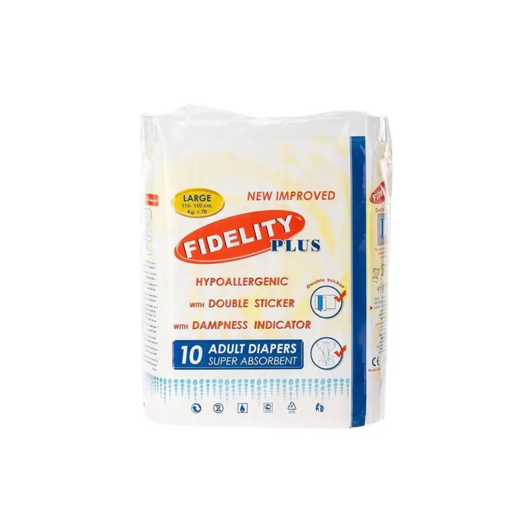 Fidelity Plus Adult Diaper 10s Large