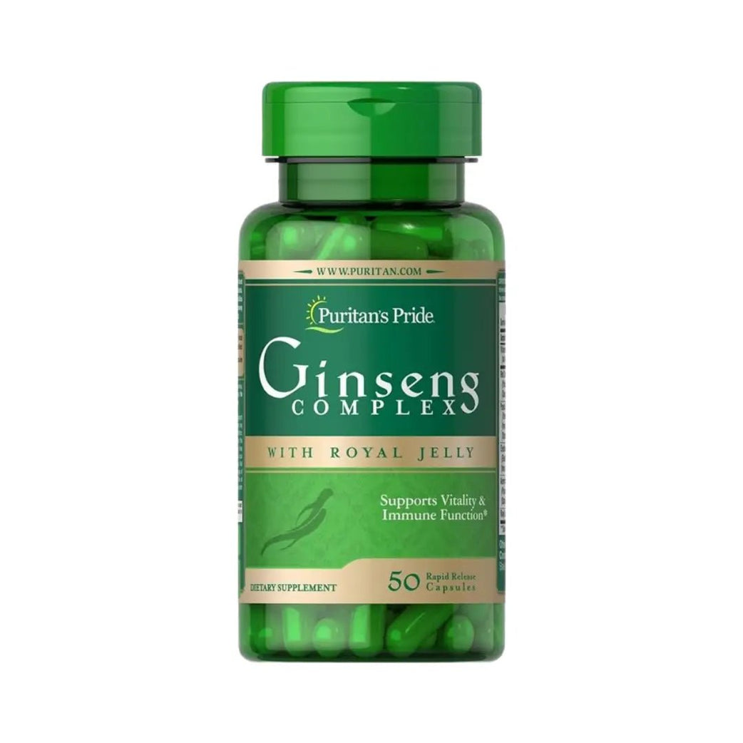 Puritans Pride Ginseng Complex With Royal Jelly CAP 50s