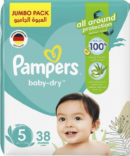 Pampers Baby Dry Size 5 Diaper Jumbo Pack 38s
