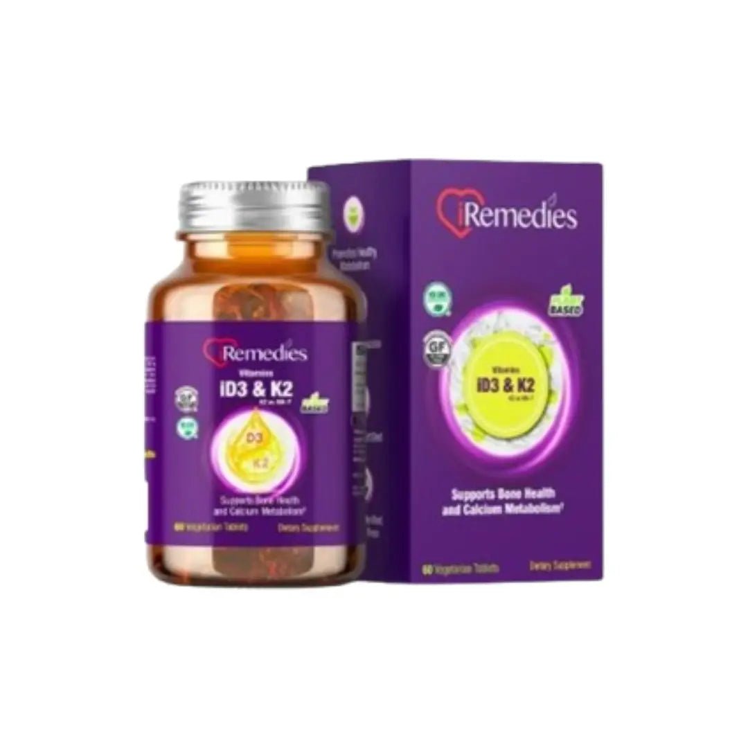 iRemedies Vitamin D3 & K2 Tab 60s