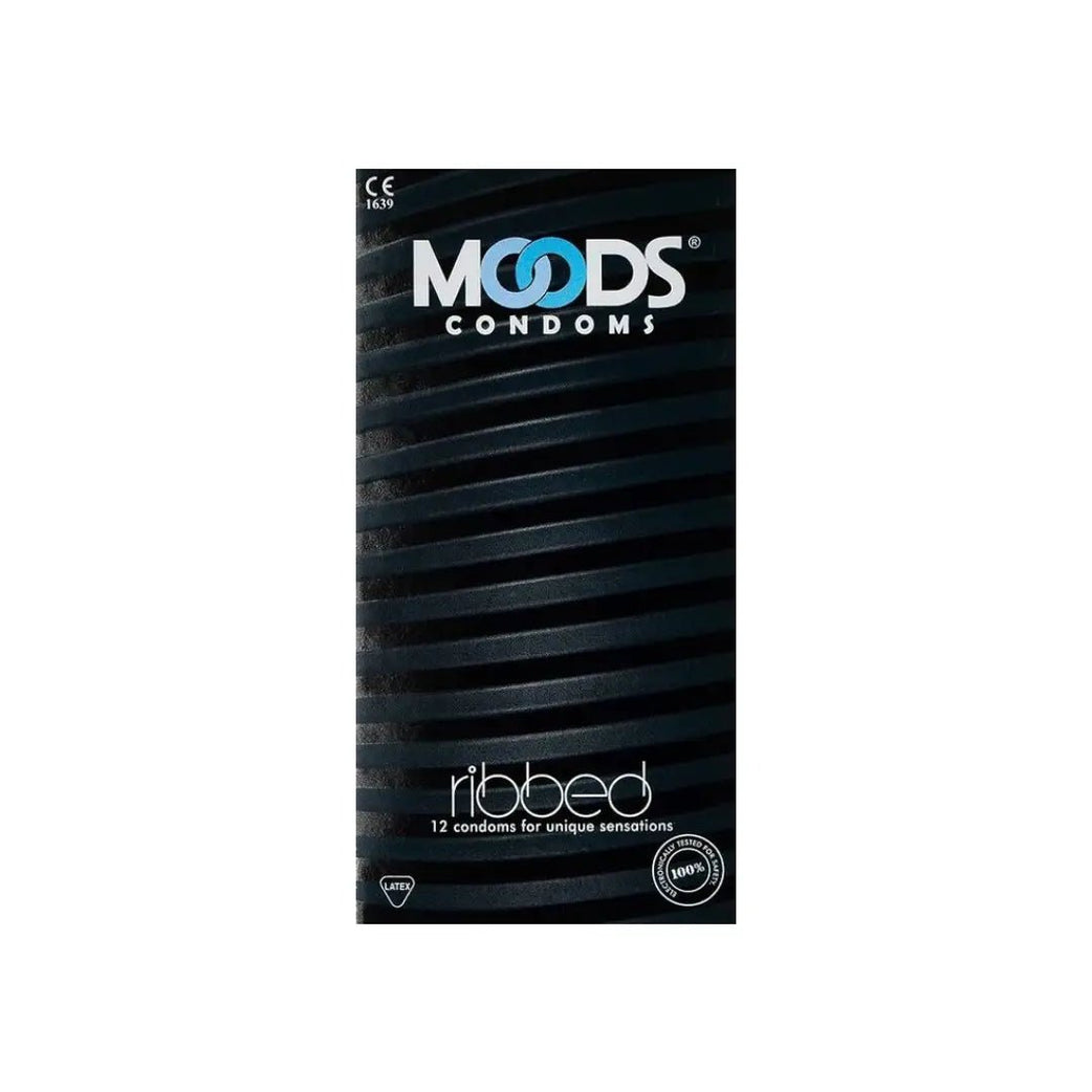 Moods Ribbed Condom 12s