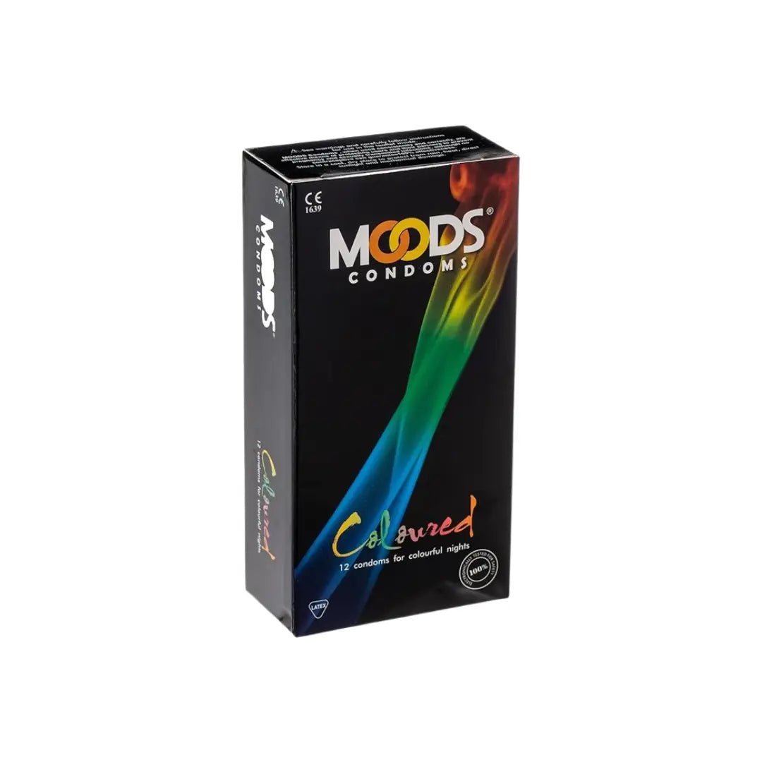 Moods Coloured Condom 12s