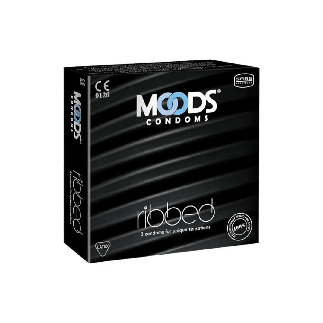 Moods Ribbed Condom 3s