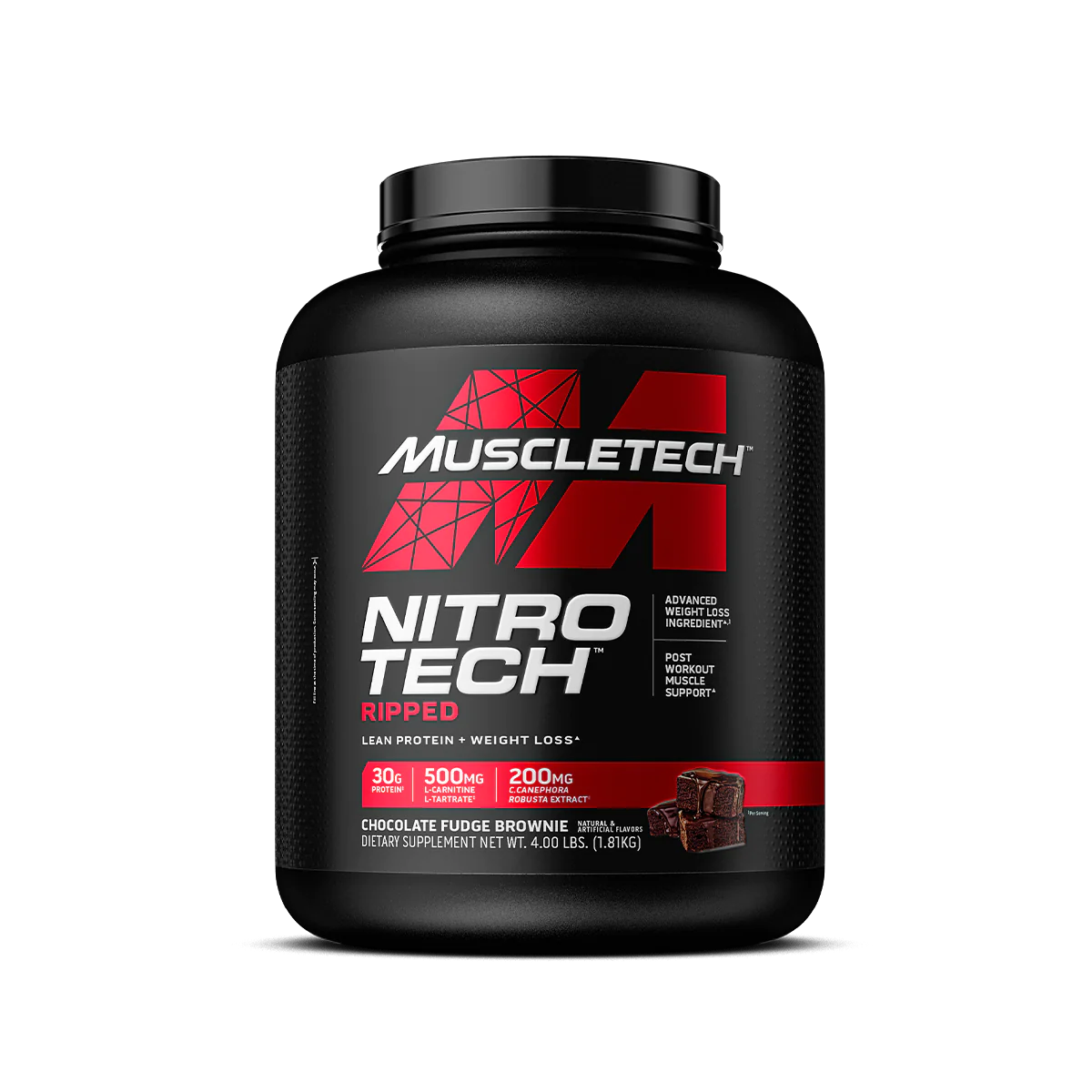 MuscleTech NitroTech Protein Powder Ripped 4 lbs