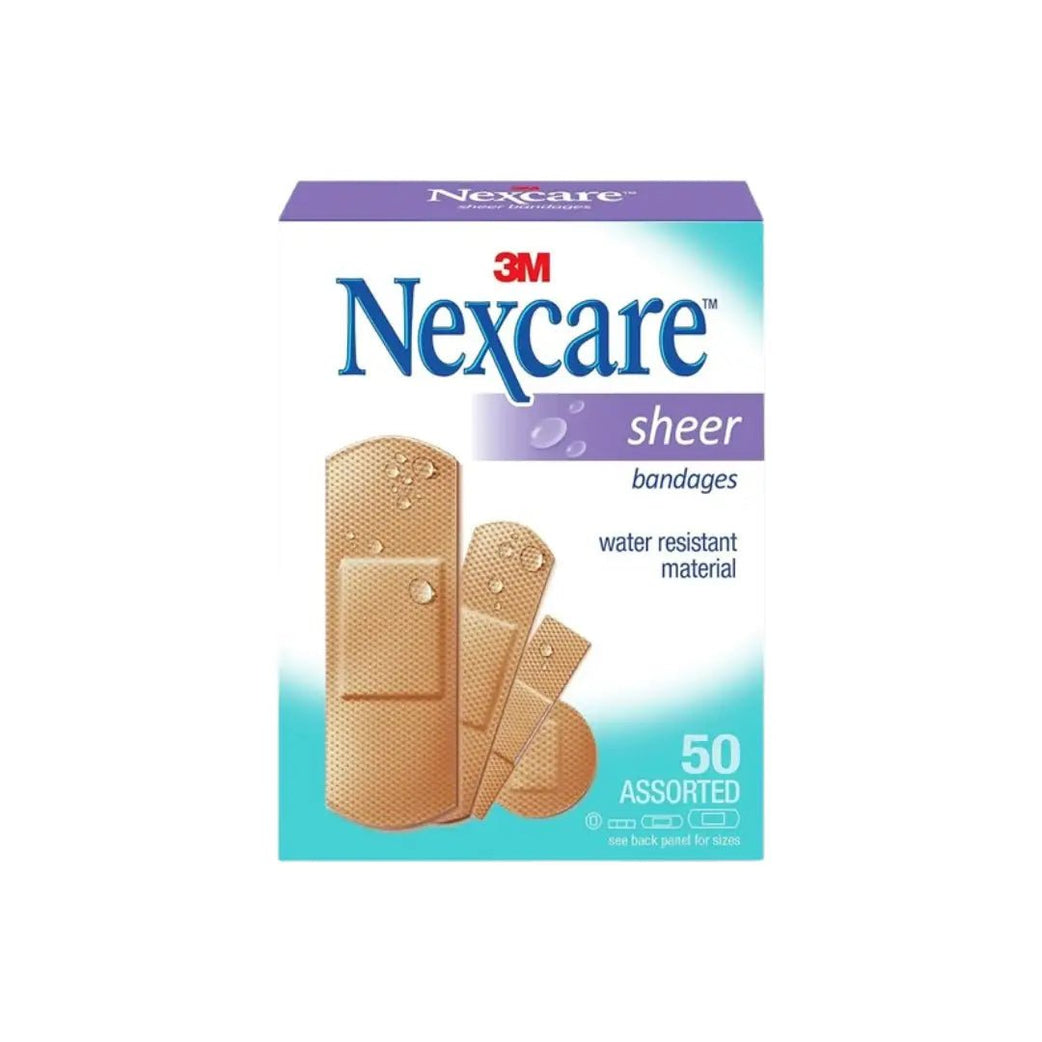 3M Nexcare Sheer Bandage Water Resistant 50s