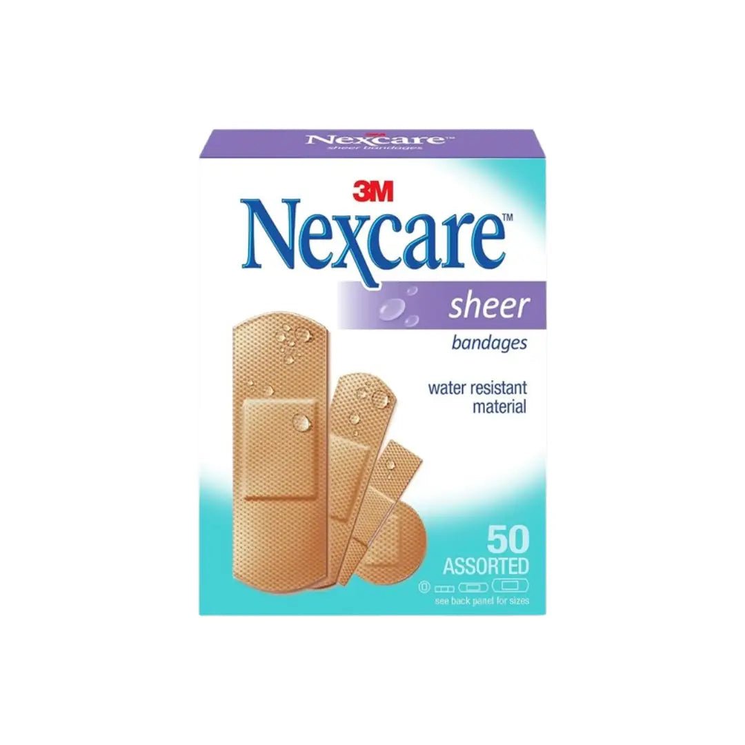 3M Nexcare Sheer Bandage Water Resistant 50s