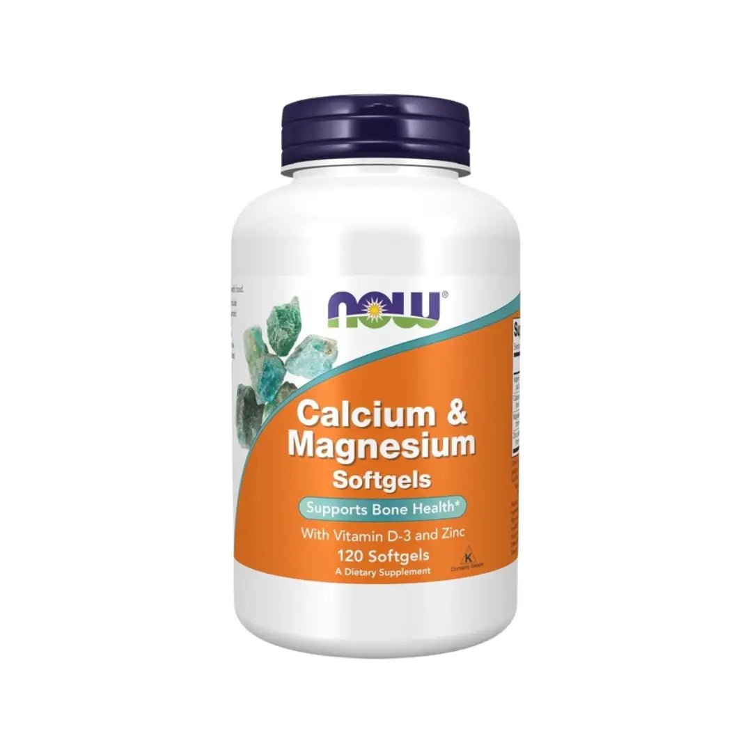 NOW Calcium & Magnesium Vitamin D3 and Zinc Softgel 120s