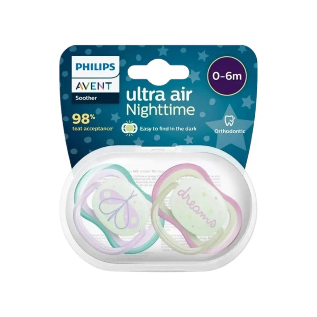 Philips Avent Ultra Air Night Soother 0-6M Boy SCF376/19