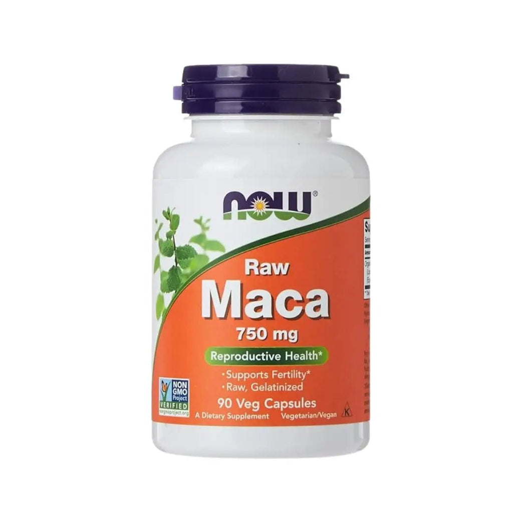 NOW Raw Maca 750MG CAP 90s
