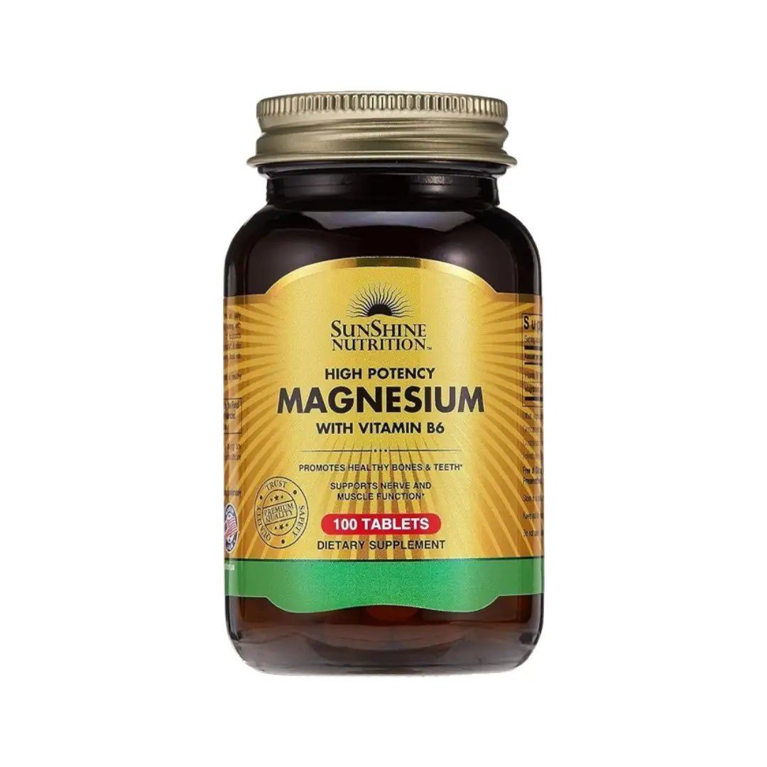 Sunshine Nutrition High Potency Magnesium With Vitamin B6 TAB 100s