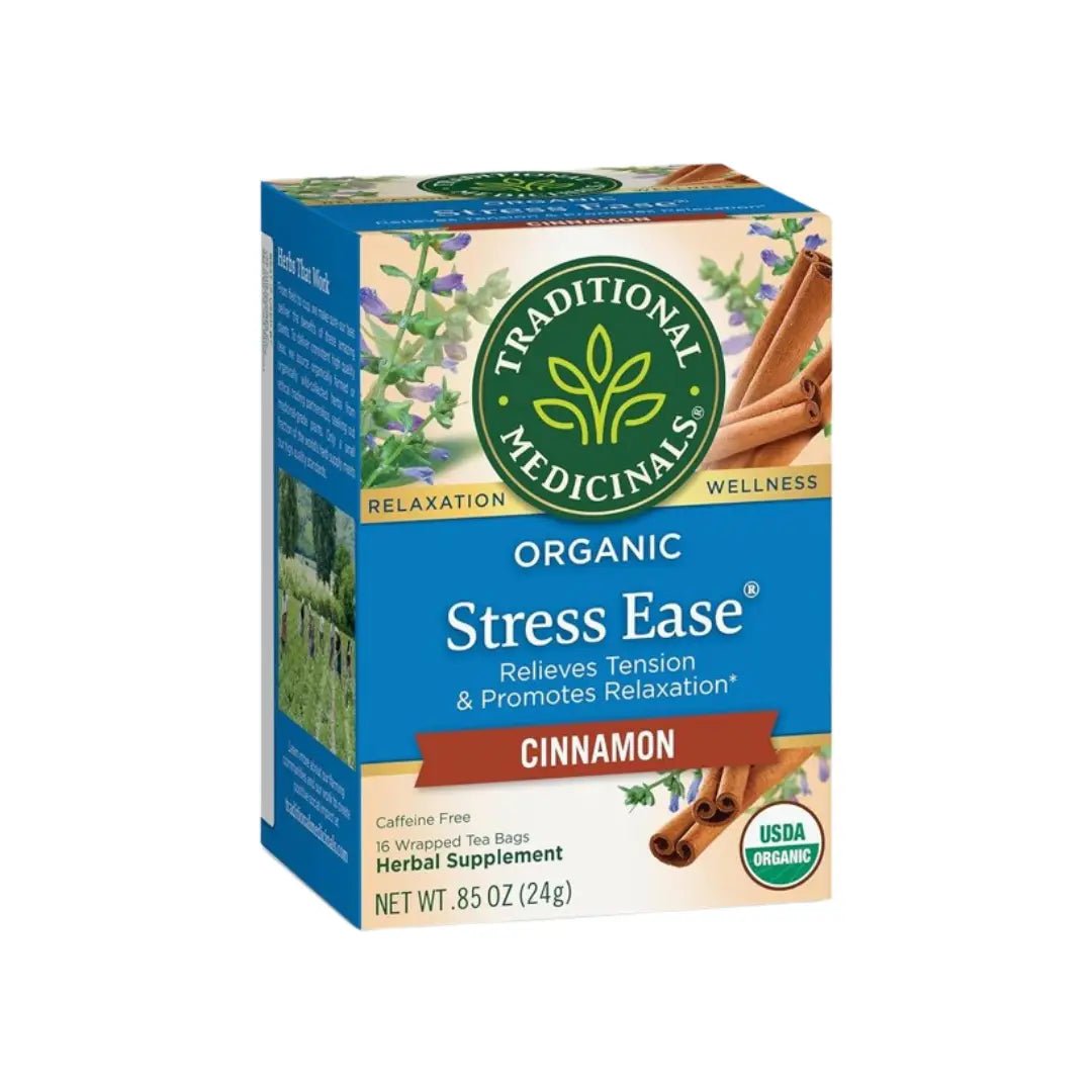 Traditional Medicinals Organic Stress Ease  Cinnamon Tea Bag 16s
