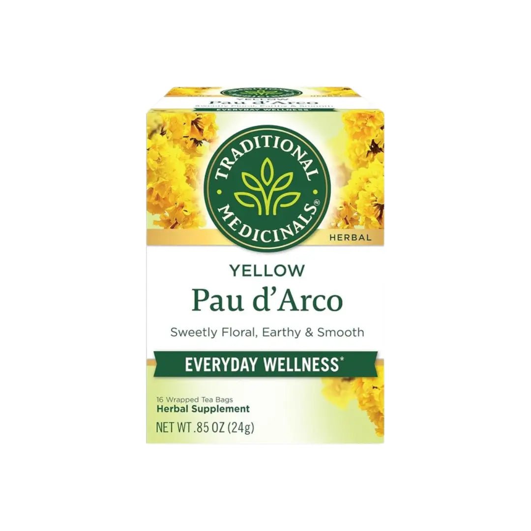 Traditional Medicinals Yellow Pau D Arco 24G Herb  Tea Bag 16s