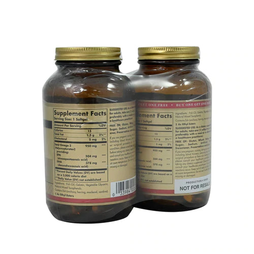 عرض سولجار أوميجا 3 950 مجم 100 قرص 1+1 