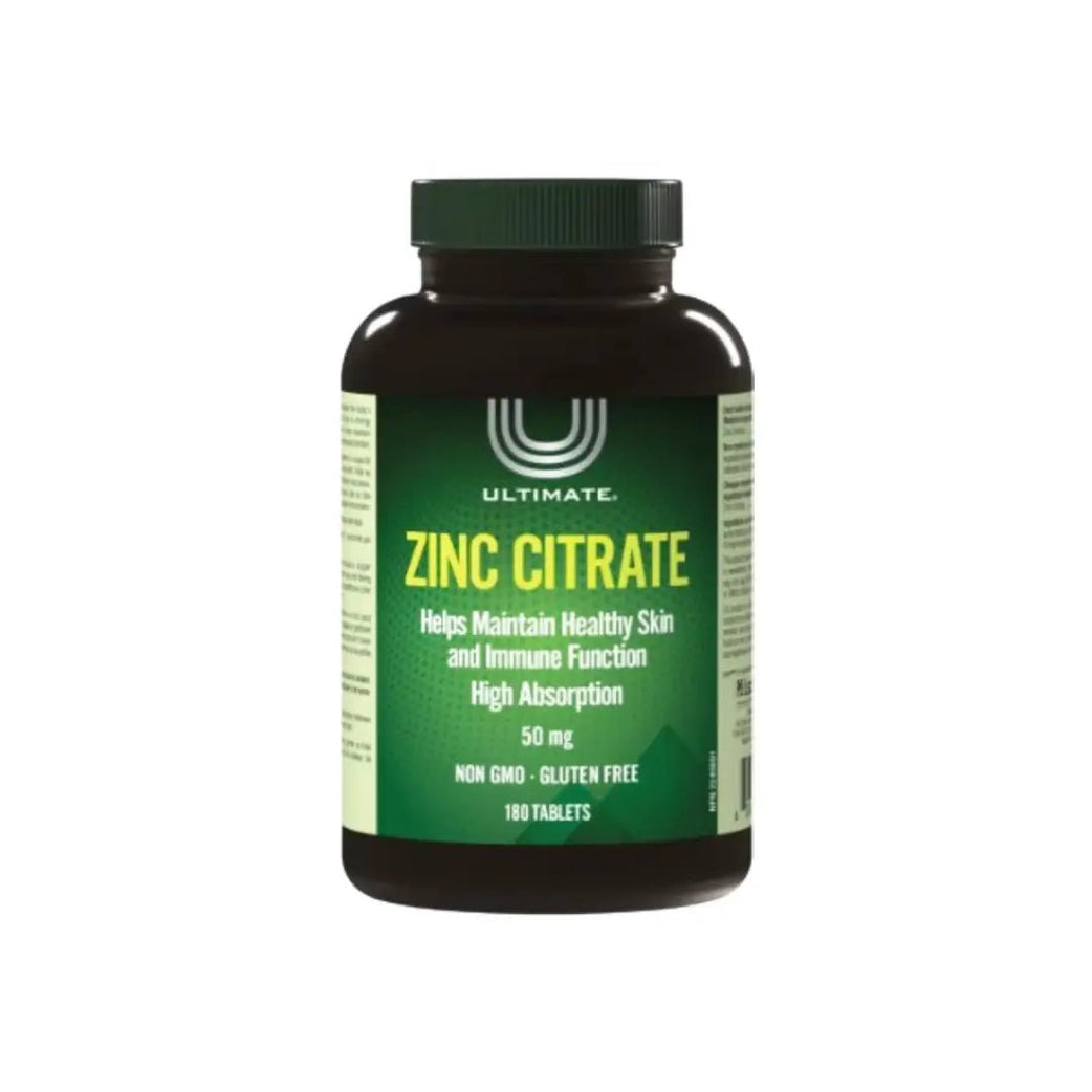 Ultimate Zinc Citrate 50MG Tab 180s
