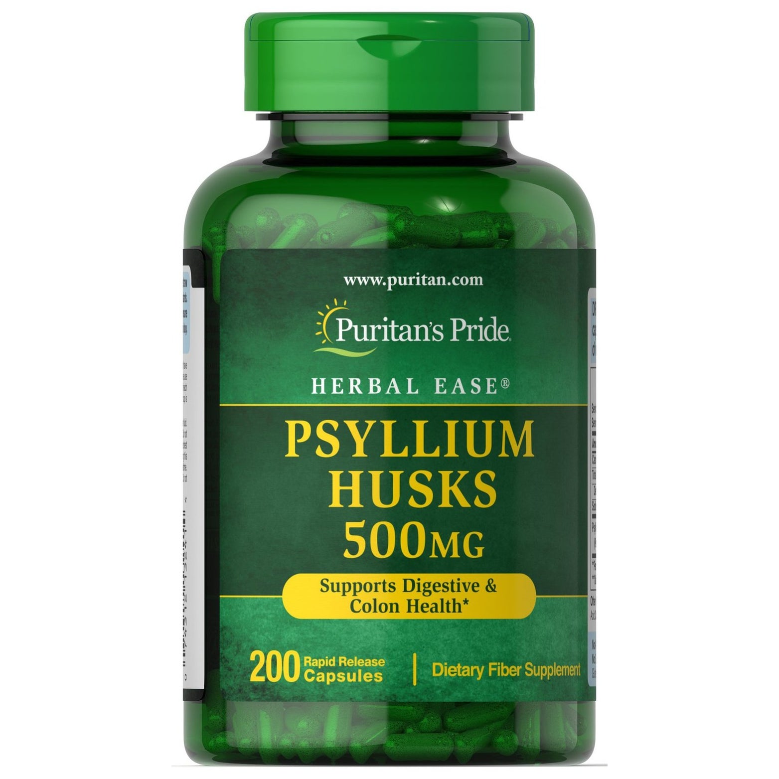 Puritan's Pride Psyllium Husks 500 mg 200s - Med7 Online