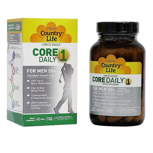 Country Life Core Daily 1 Men 50+ Dietary Supplement, 60 Tablets