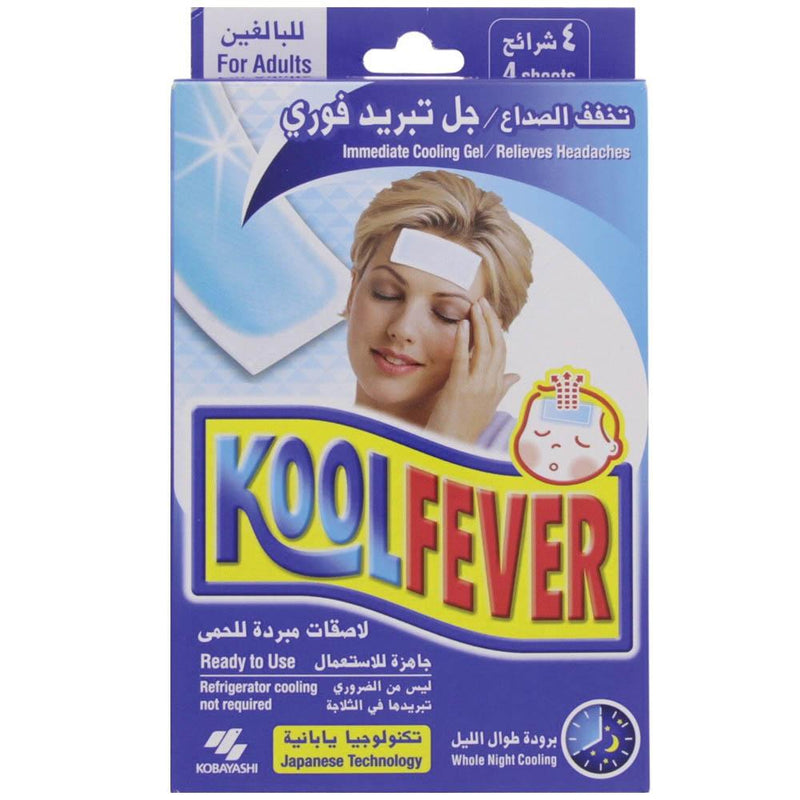 Kool Fever Adult Cooling Gel 4's - Med7 Online