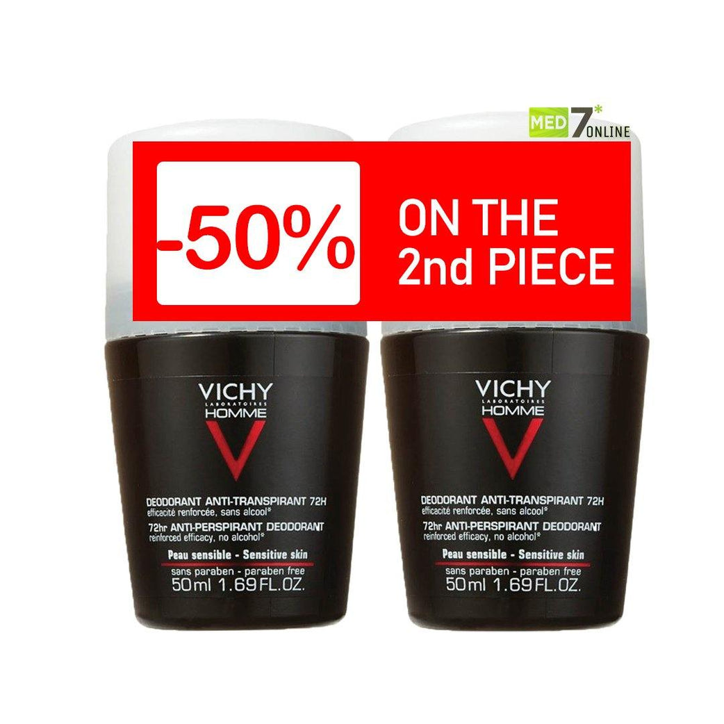 Vichy Homme 72Hr Anti-Perspirant Deodorant 50 mL