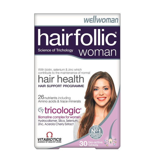 Vitabiotics Wellwoman Hairfollic Tablets 60's