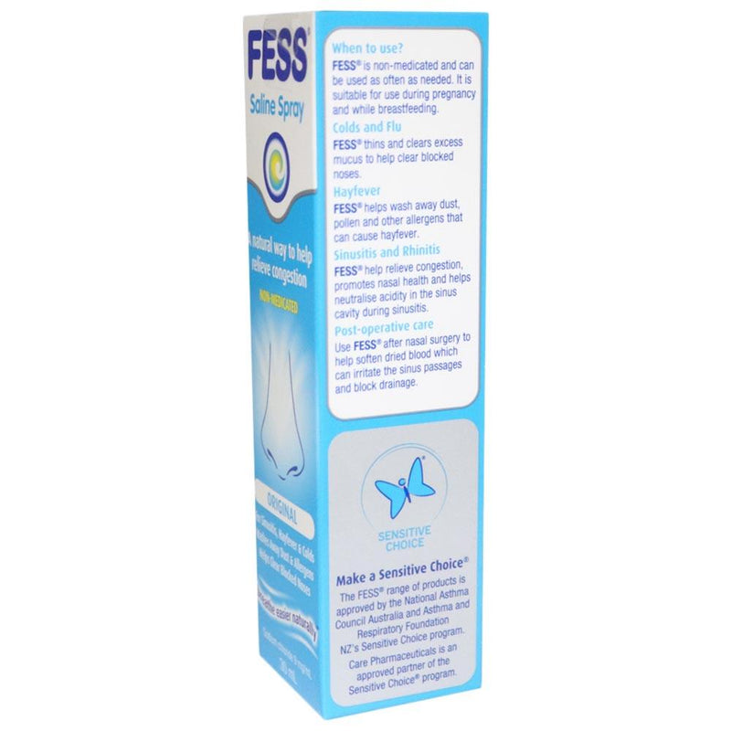 Fess Original Saline Nasal Spray 30 mL - Med7 Online