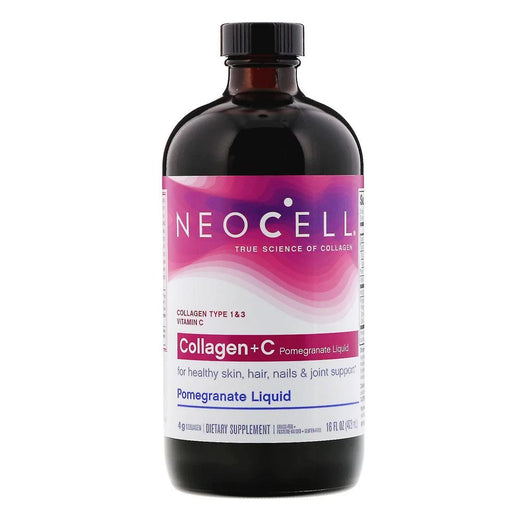 NeoCell Collagen + C Pomegranate Liquid 16 fl oz, 473 mL - Med7 Online