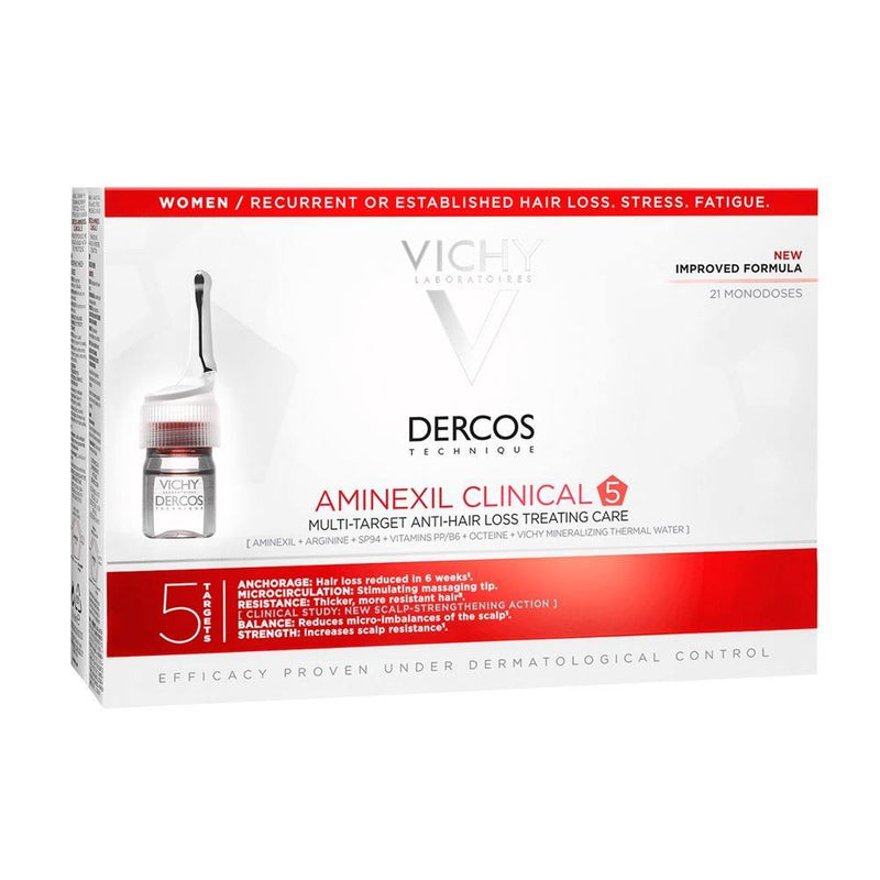 Vichy Dercos Aminexil Clinical 5 Women Monodoses 6mL 21's