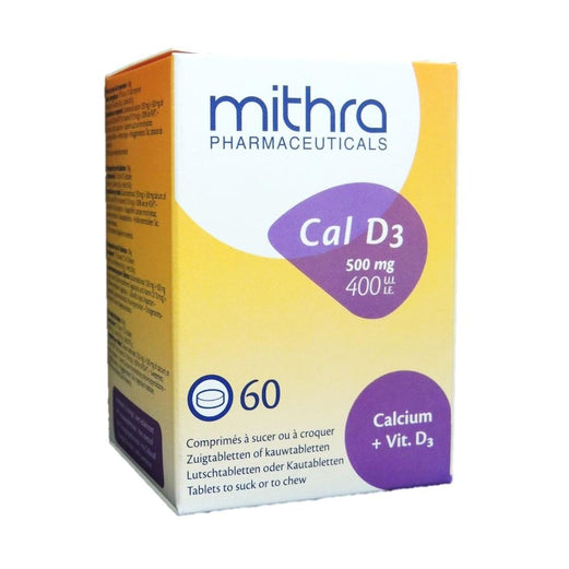 Mithra Cal D3 Chewable Tablets 60's - Med7 Online