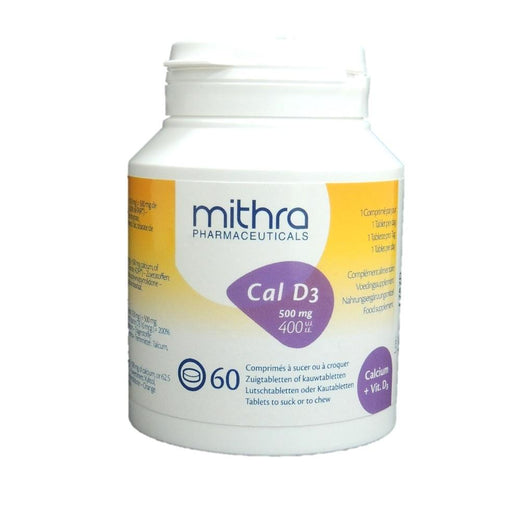 Mithra Cal D3 Chewable Tablets 60's - Med7 Online