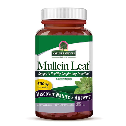 Nature's Answer Mullein Leaf 500mg Vegetarian Capsules 90's