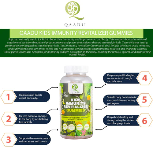 QAADU Kids Multivitamin Gummies, 237g