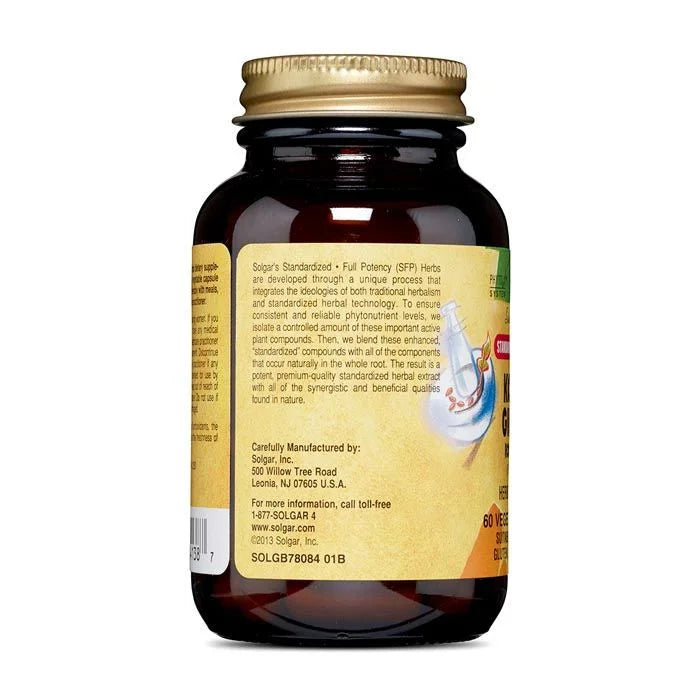 SOLGAR SFP KOREAN GINSENG ROOT EXTRACT VEGETABLE CAPSULES 60S - Med7 Online