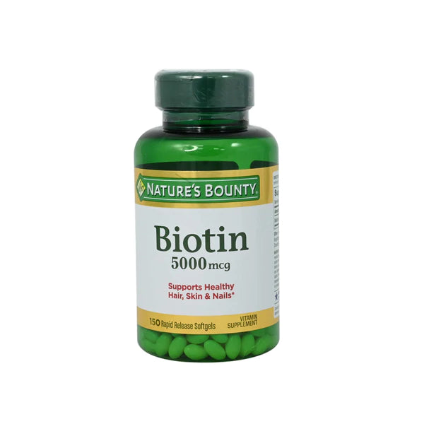 Natures Bounty Biotin 5000 Rapid Release Softgels 150s - Med7 Online