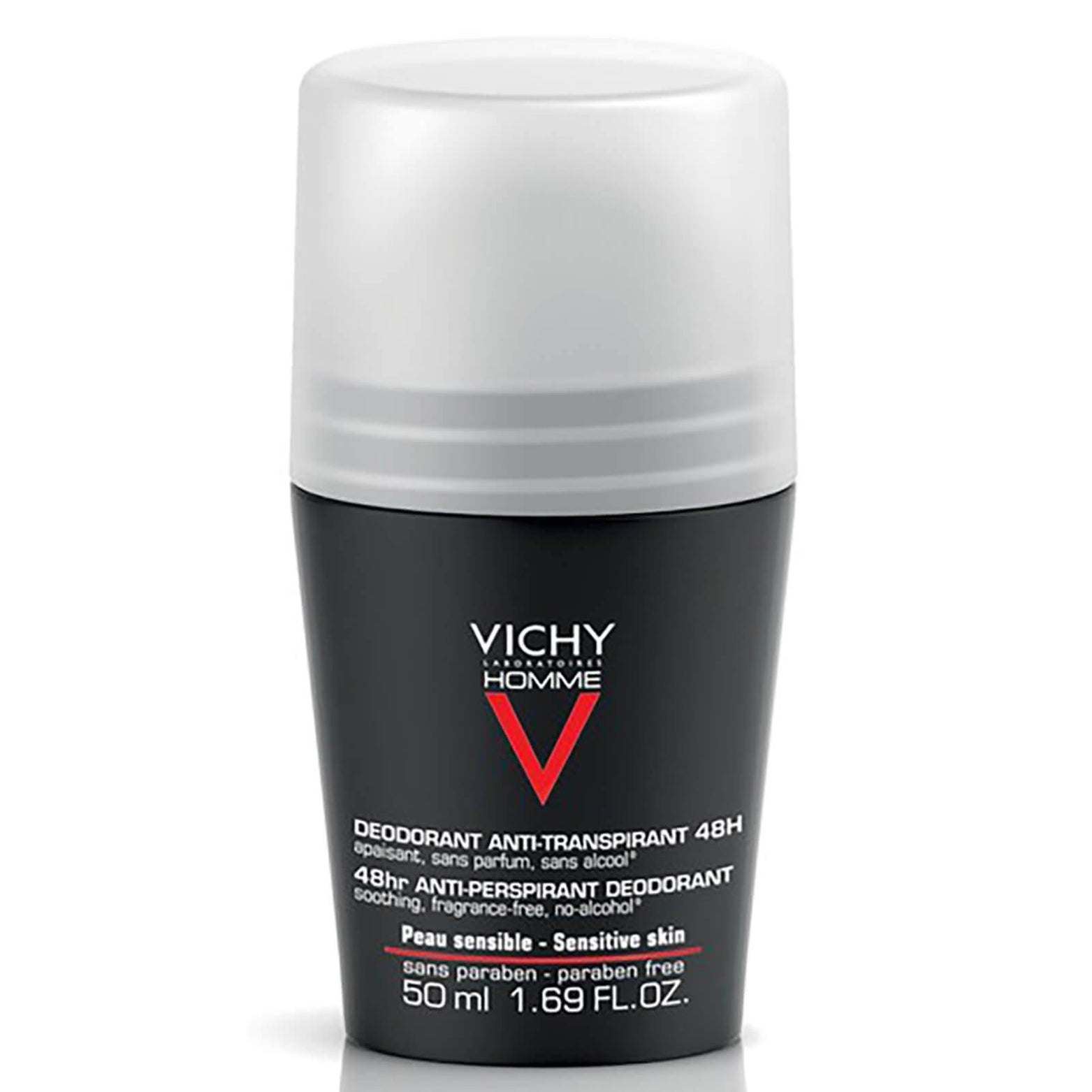 Vichy Homme Men's Deodorant for Sensitive Skin Roll-On 50ml - Med7 Online