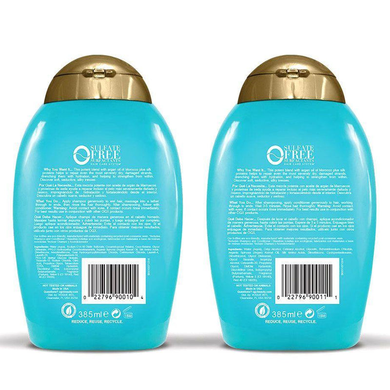 OGX Moroccan Argan Oil Shampoo + Conditioner Combo 385ml - Med7 Online