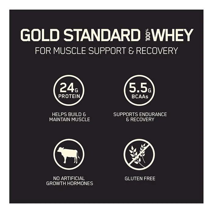 Optimum Nutrition 100% Gold Standard Whey Double Rich Chocolate 5lb - Med7 Online
