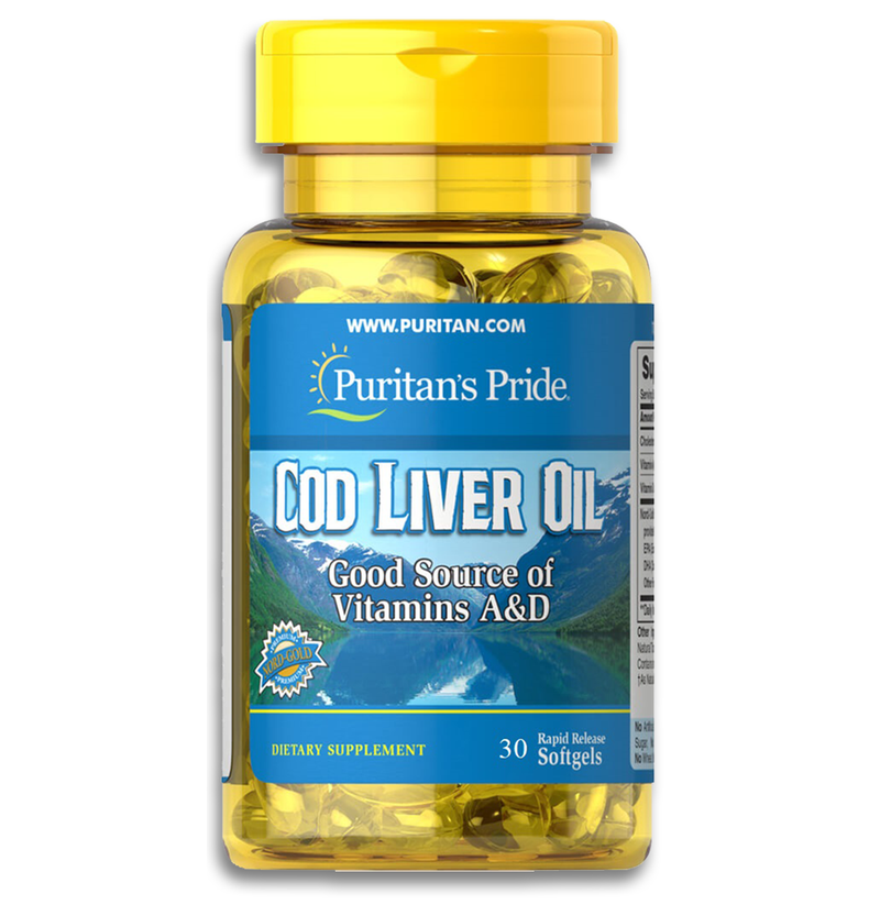 Puritan's Pride Cod Liver Oil 415 mg 30s  (BUY 2 AND  GET 30 % OFF