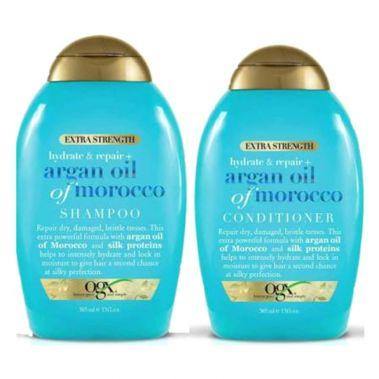 OGX Moroccan Argan Oil Shampoo + Conditioner Combo 385ml - Med7 Online