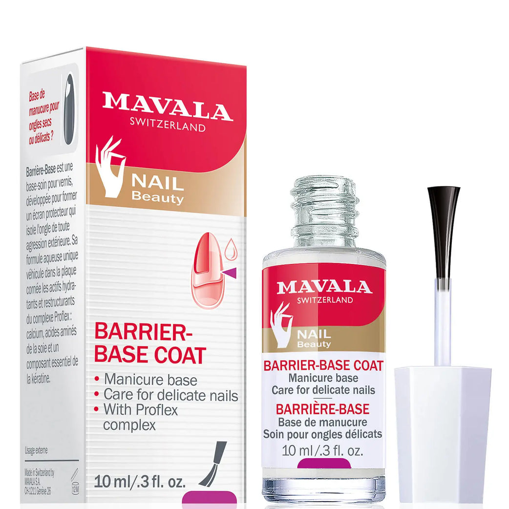 MAVALA NAIL BEAUTY BASE COAT حاجز قاعدة معطف Mava-Strong Care طبقة أساسية للأظافر الحساسة.