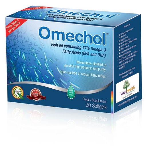 Vital Health Omechol Softgels 30S (Omega-3 fish oil. )