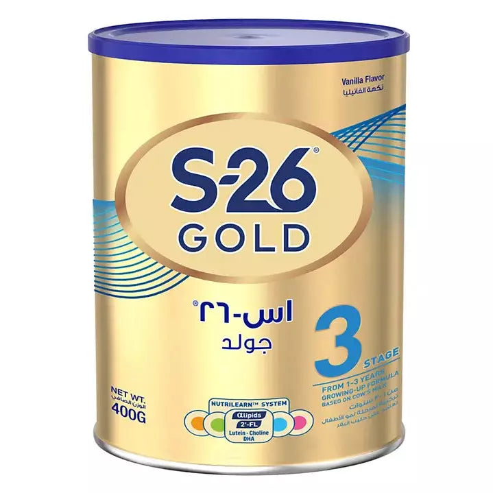 S-26 Gold 3 Stage 3 1-3 Years Milk Powder 400g