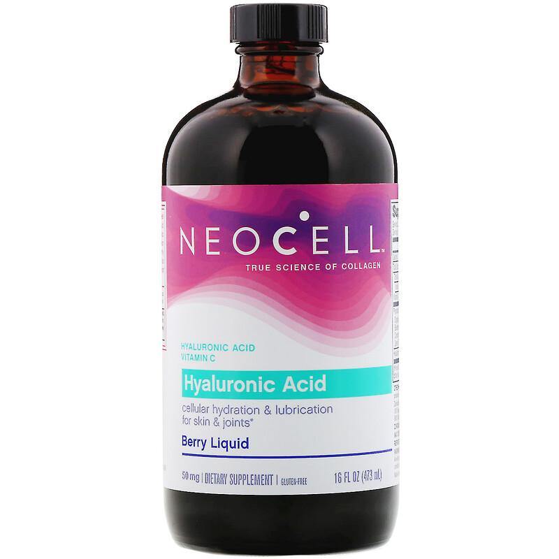 Neocell, Hyaluronic Acid, Berry Liquid, 50 mg, 16 fl oz (473 ml) - Med7 Online