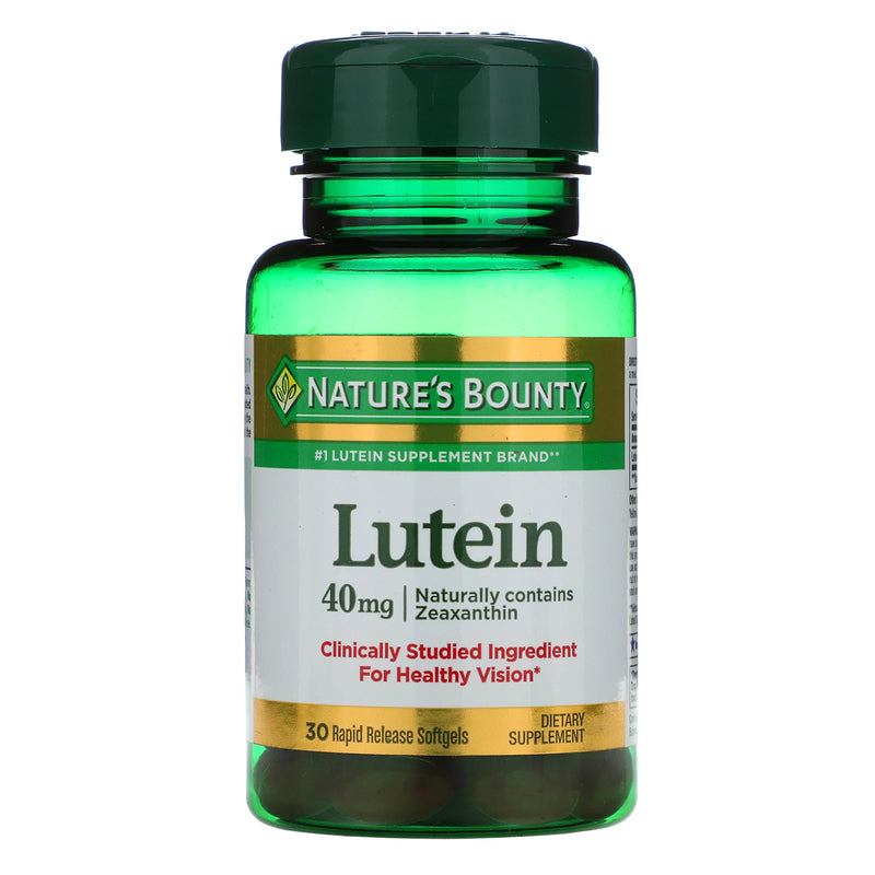 Nature's Bounty, Lutein, 40 mg, 30 Rapid Release Softgels - Med7 Online
