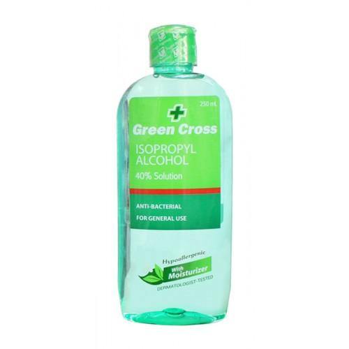 Green Cross Isopropyl 40% Alcohol with Moisturizer, 250ml