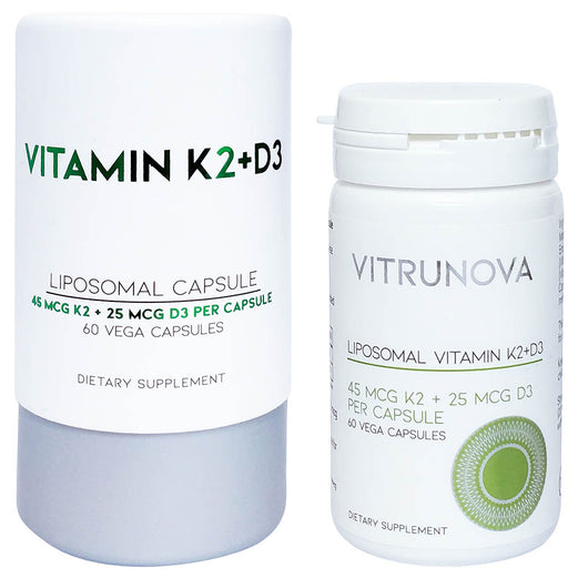 Vitrunova Vitamin K2 + D3 Liposomal 60 Capsules