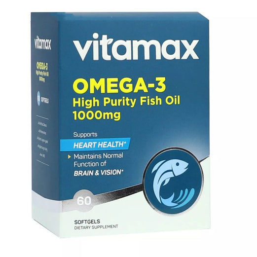 Vitamax - Omega 3 High Purity Fish Oil Softgel 1000mg - 60's