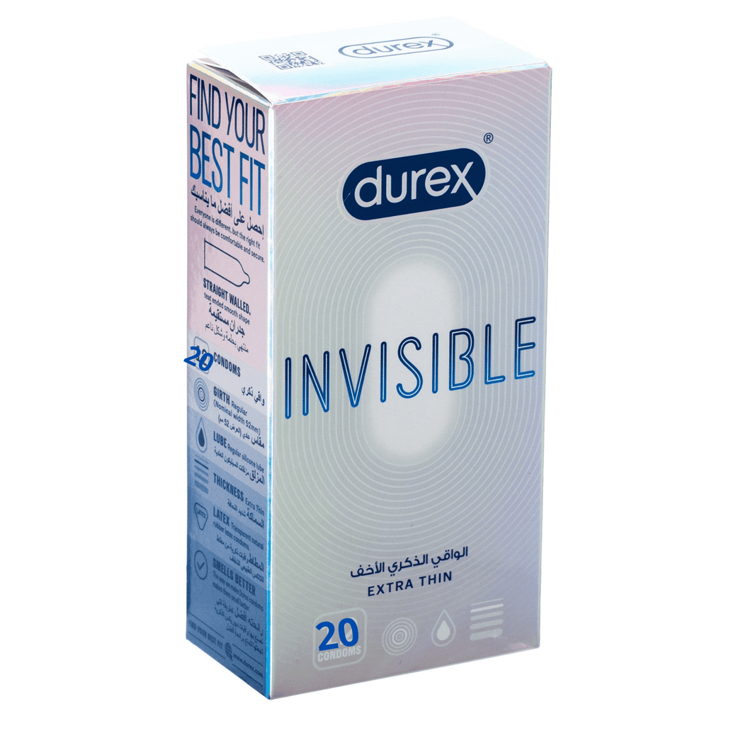 Durex Invisible Extra Thin Condom - - Med7 Online