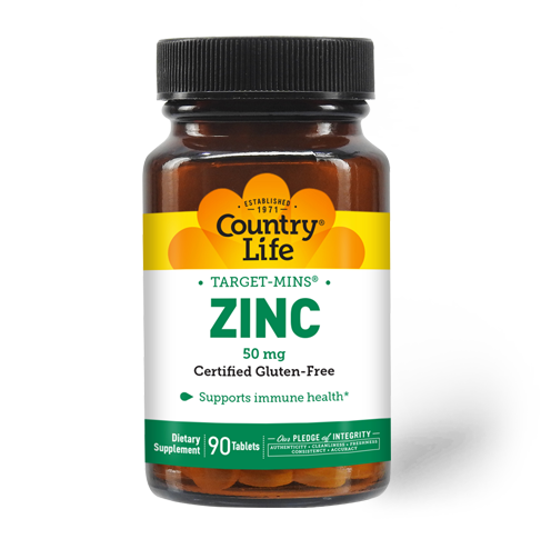 COUNTRY LIFE Target-Mins® Zinc 50mg, 90 Tablets