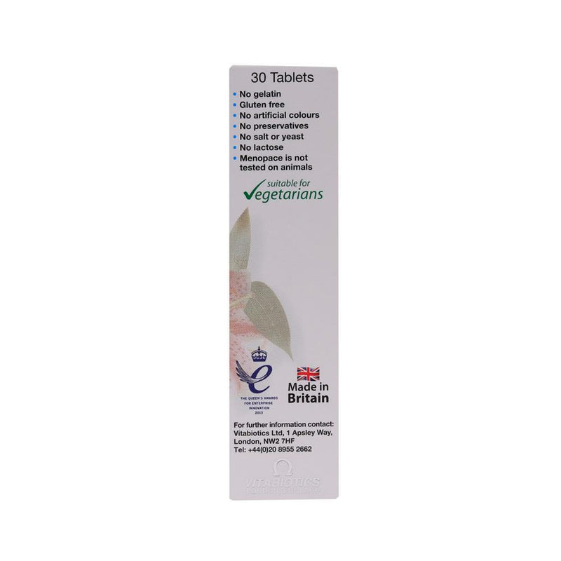 VITABIOTICS menapose original tablets 30's - Med7 Online