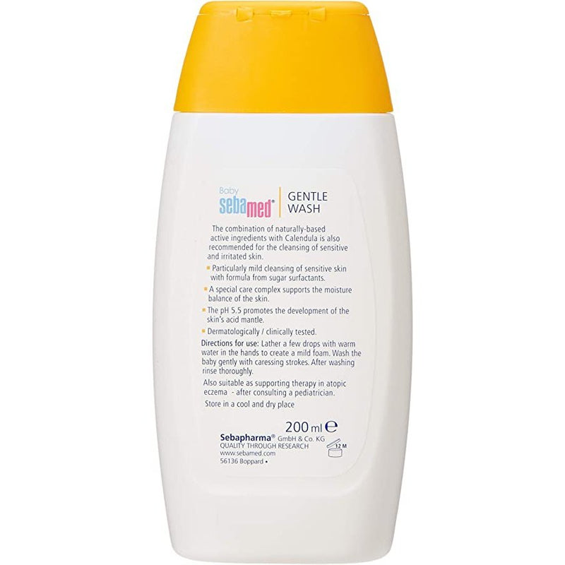 BABY SEBAMED GENTLE WASH WITH CALENDULA 200 ML