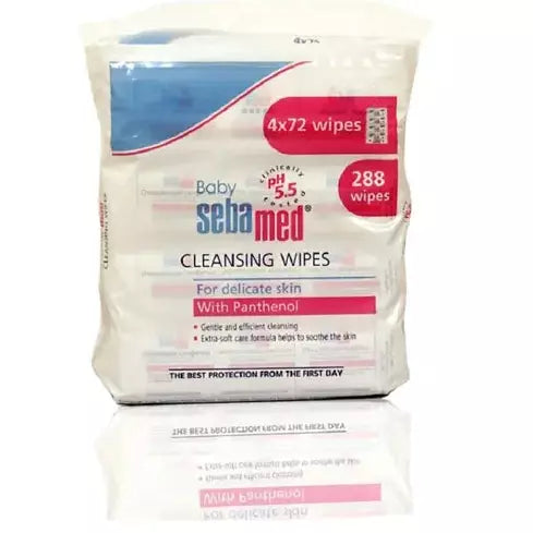 SEBAMED Baby Wet Wipes 72's x 4 Pack - 288 Pieces